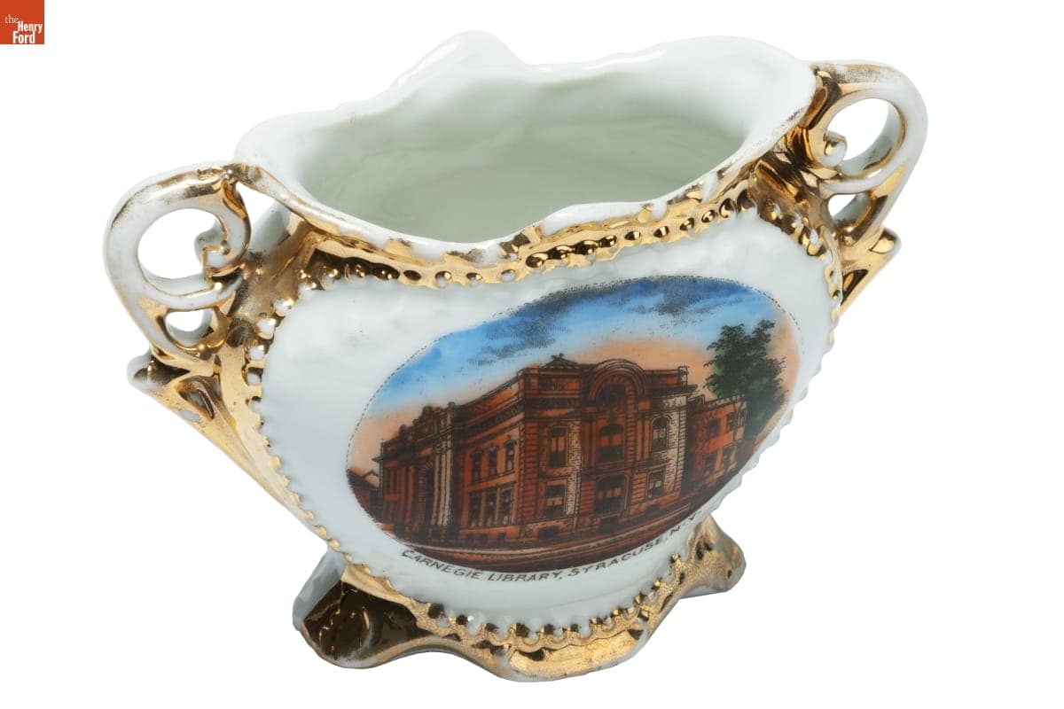 Vase, "Carnegie Library, Syracuse, NY," 1905-1920