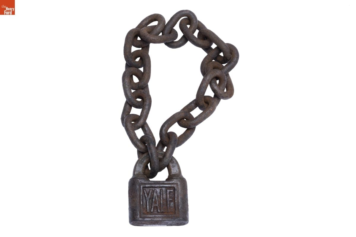 Yale Padlock with Chain, circa 1930