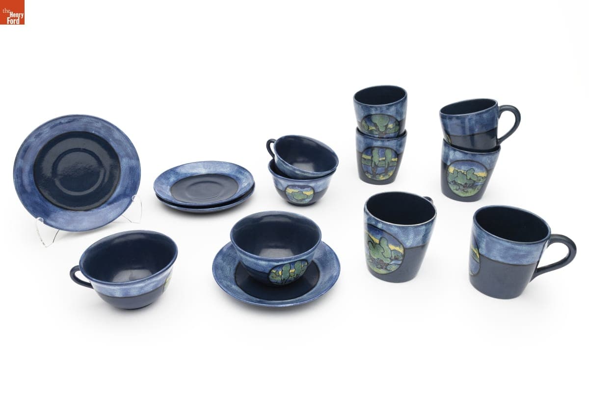 Mugs and Cups and Saucers Made for Lillian (Levin) Lewis, circa 1925