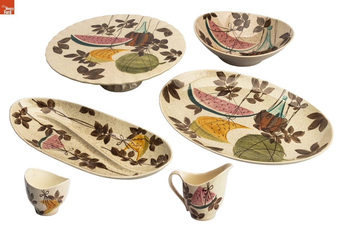Set of Red Wing "Tampico" Tableware, 1955