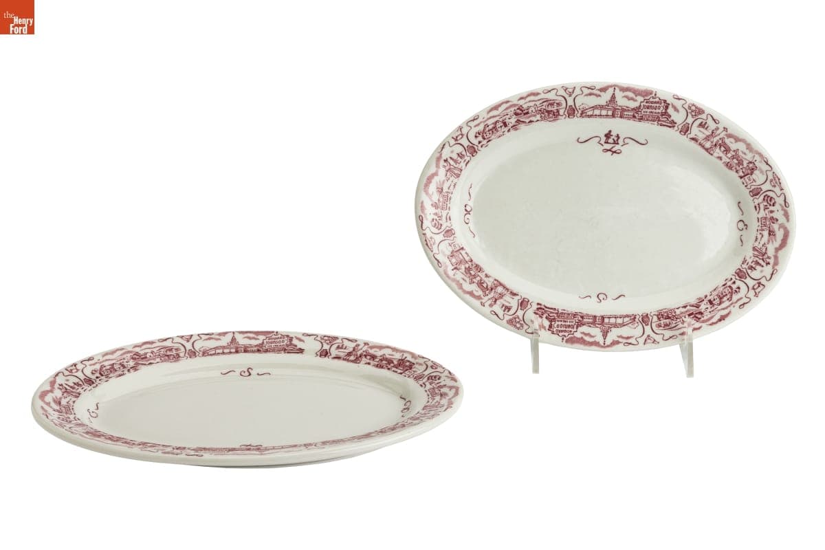 Howard Johnson's Oval Plates, 1951-1954