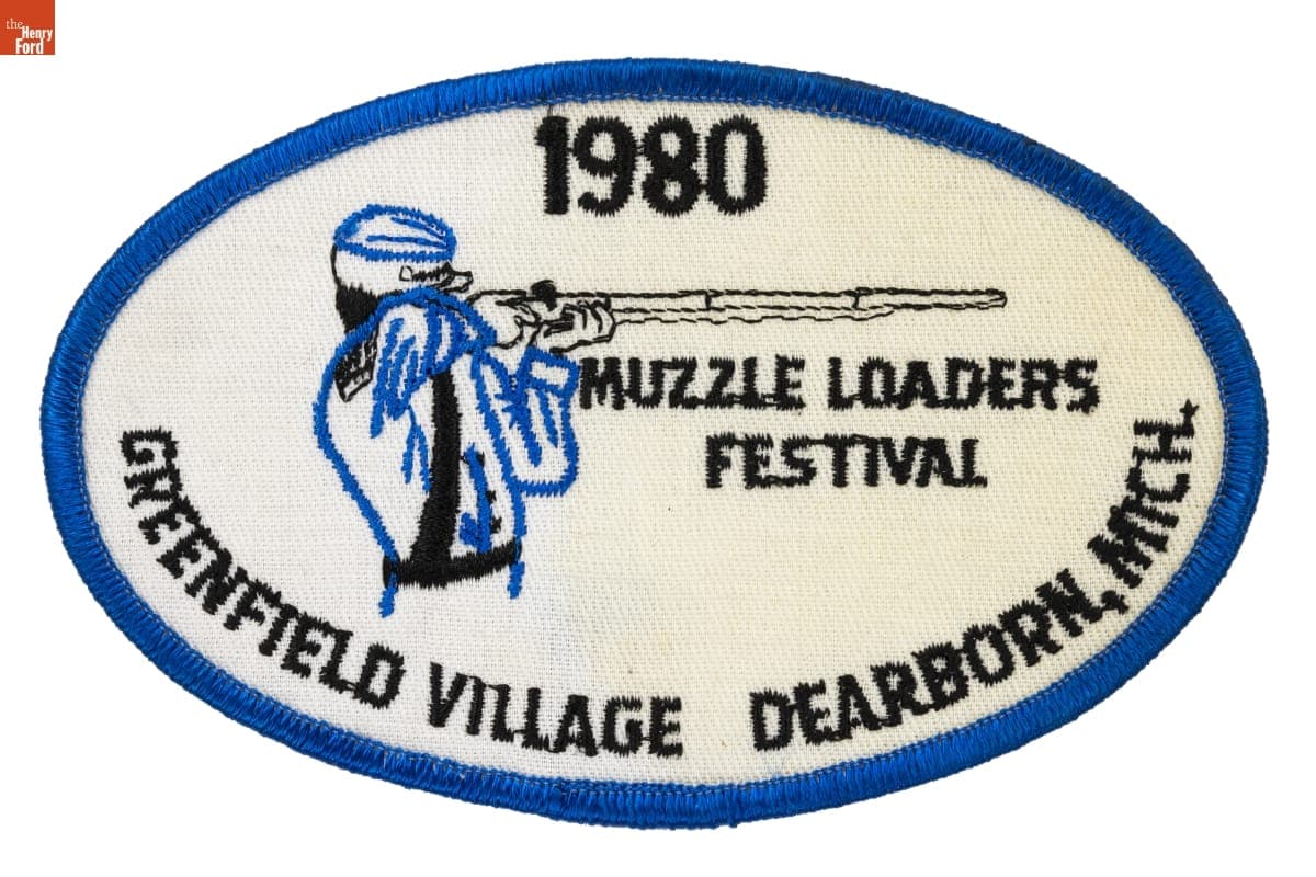 Greenfield Village Muzzle Loaders Festival Souvenir Patch, 1980
