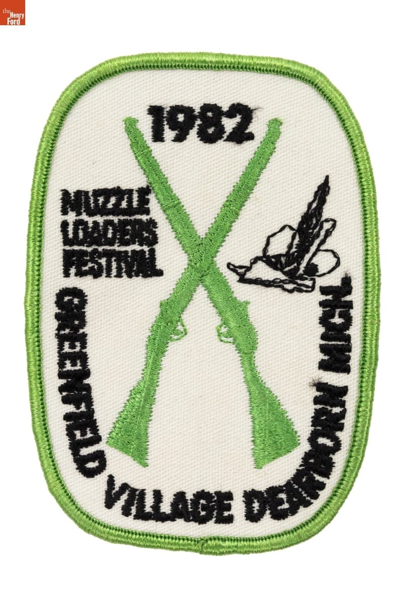 Greenfield Village Muzzle Loaders Festival Souvenir Patch, 1982