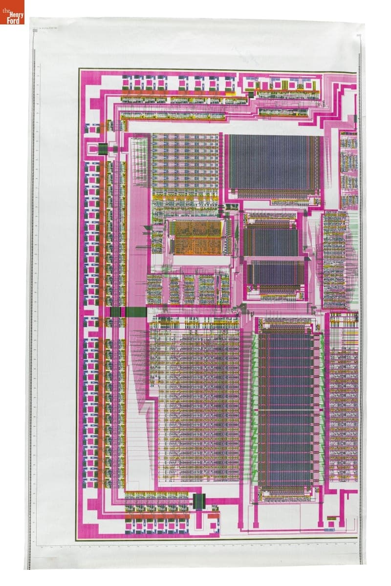 Computer Chip Printouts, 1986