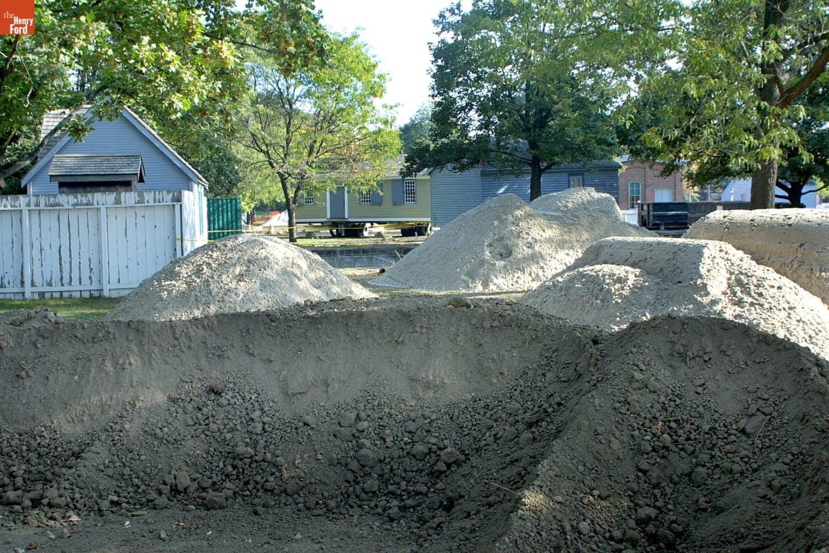Phoenixville Post Office and Tintype Studio Being Relocated during the Greenfield Village Restoration Project, October - November 2002