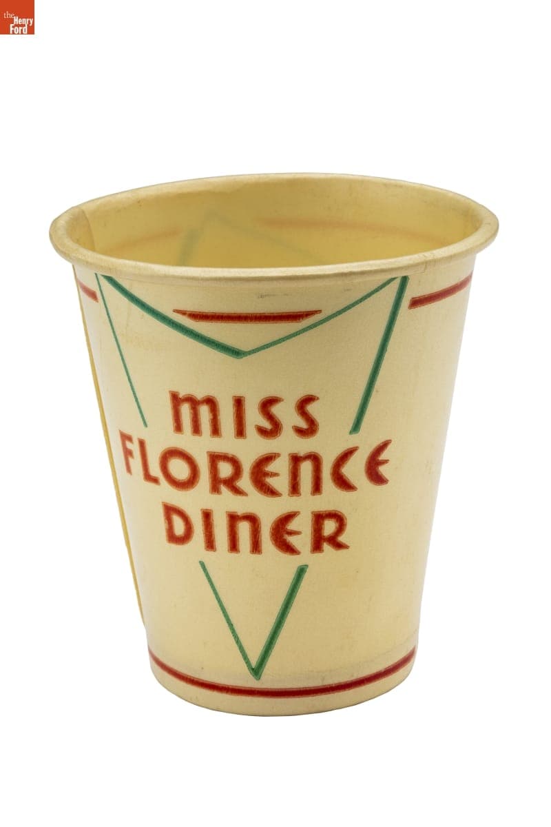 Miss Florence Diner/Alexander's Restaurant and Cocktail Lounge Paper Cup, Florence, Massachusetts, 1968-1981
