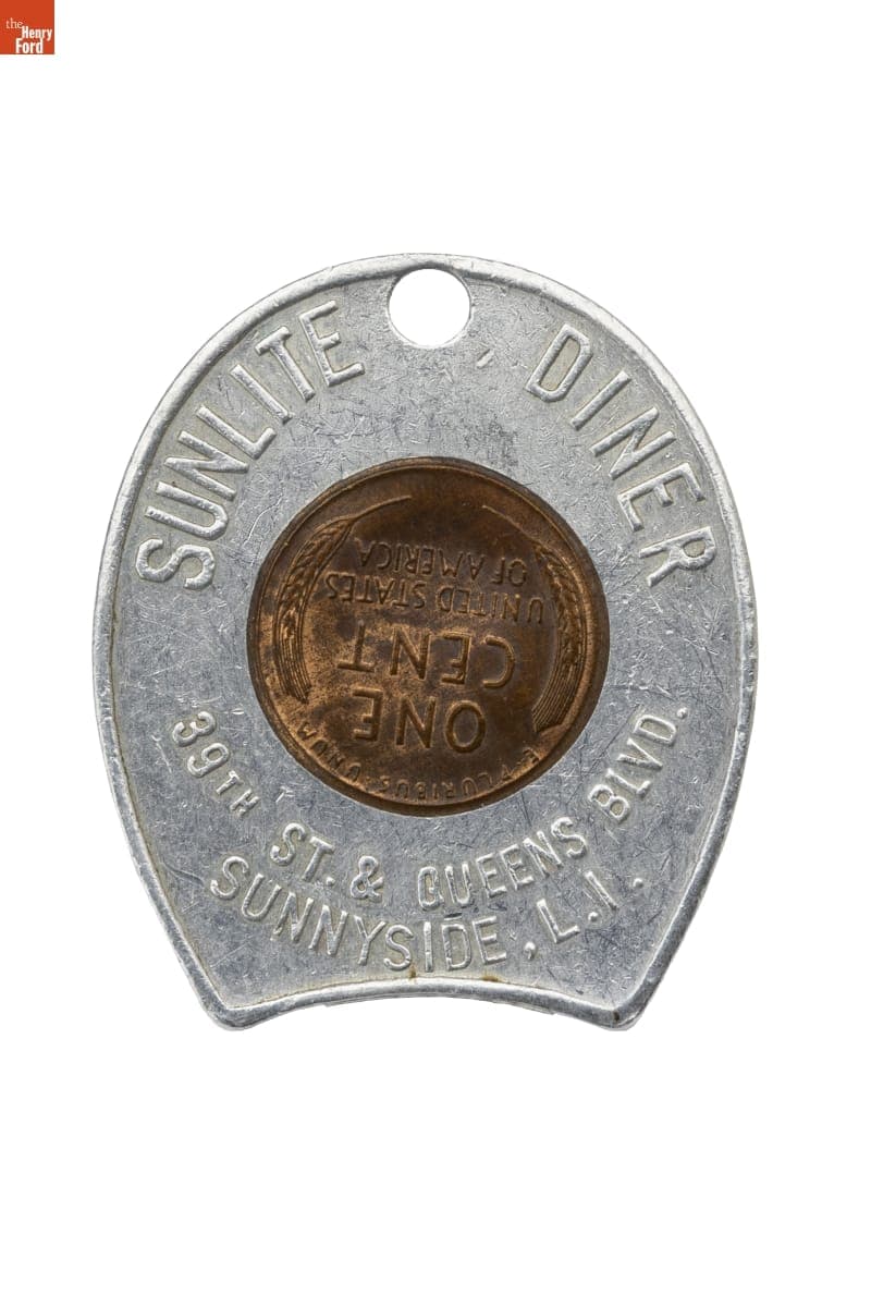 Sunlite Diner Keychain, Sunnyside, Long Island, 1950-1959
