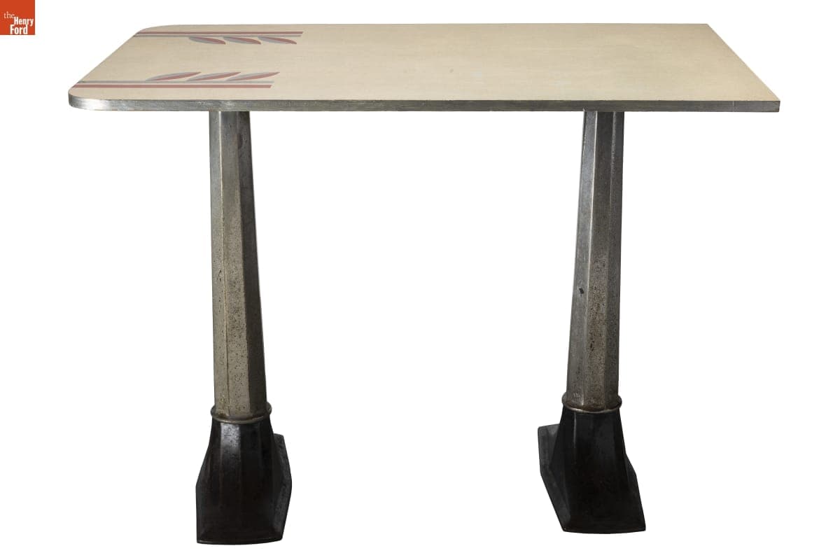 Formica Tabletop with Supports, Empire Diner, 1948