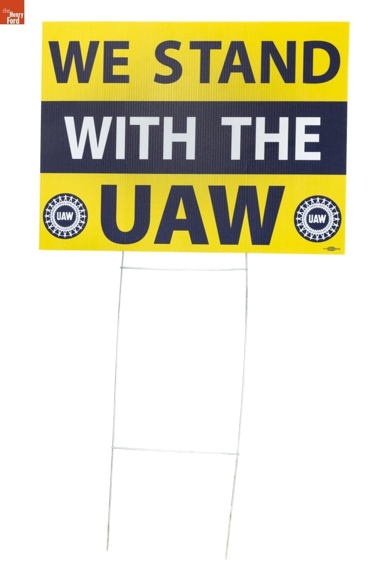 "We Stand With The UAW" Yard Sign, 2023