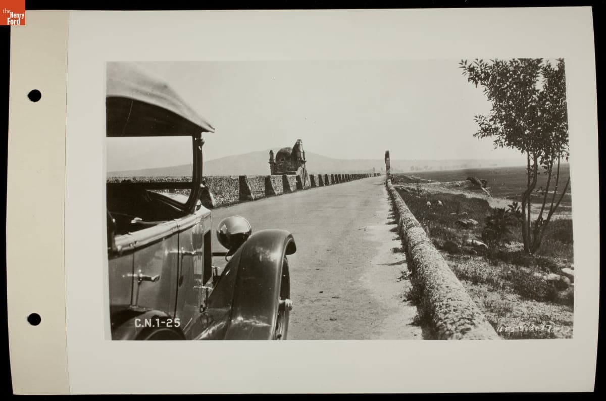 Road with Stone Gatehouse, South America, circa 1930