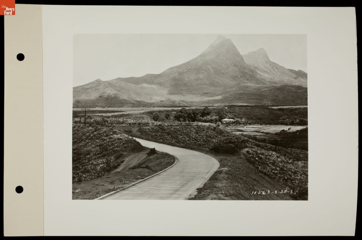 Paved Road in a Valley, South America, circa 1930