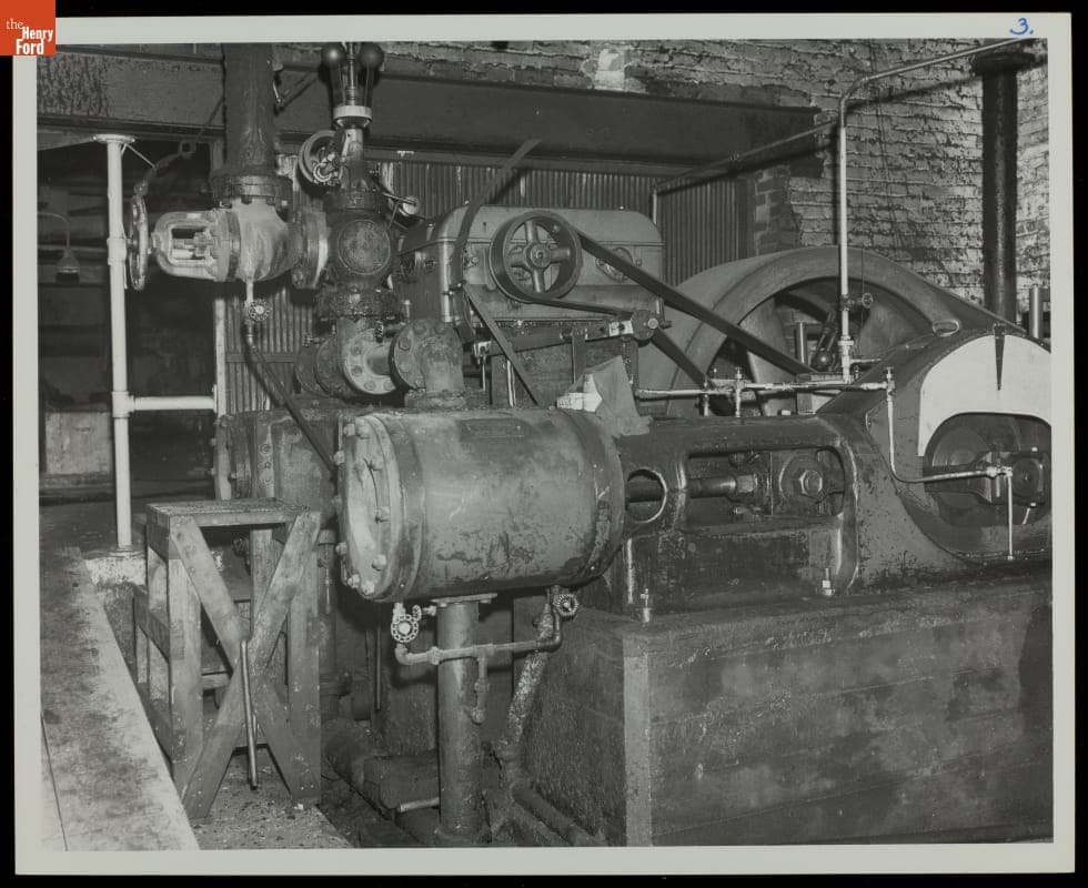 Detail View of Steam Engine, circa 1950