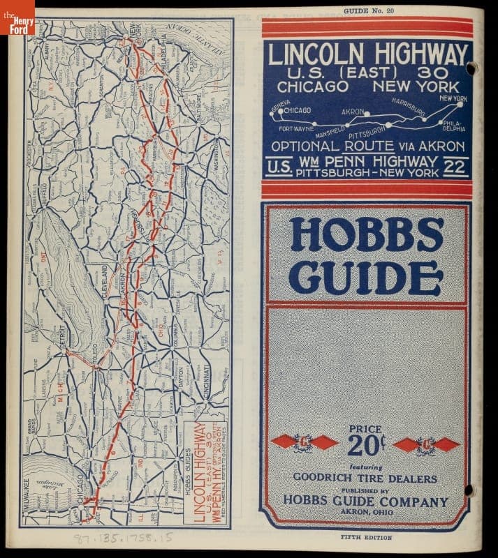 Hobbs Guide for Lincoln Highway (U.S. 30) from Chicago to New York City, 1932