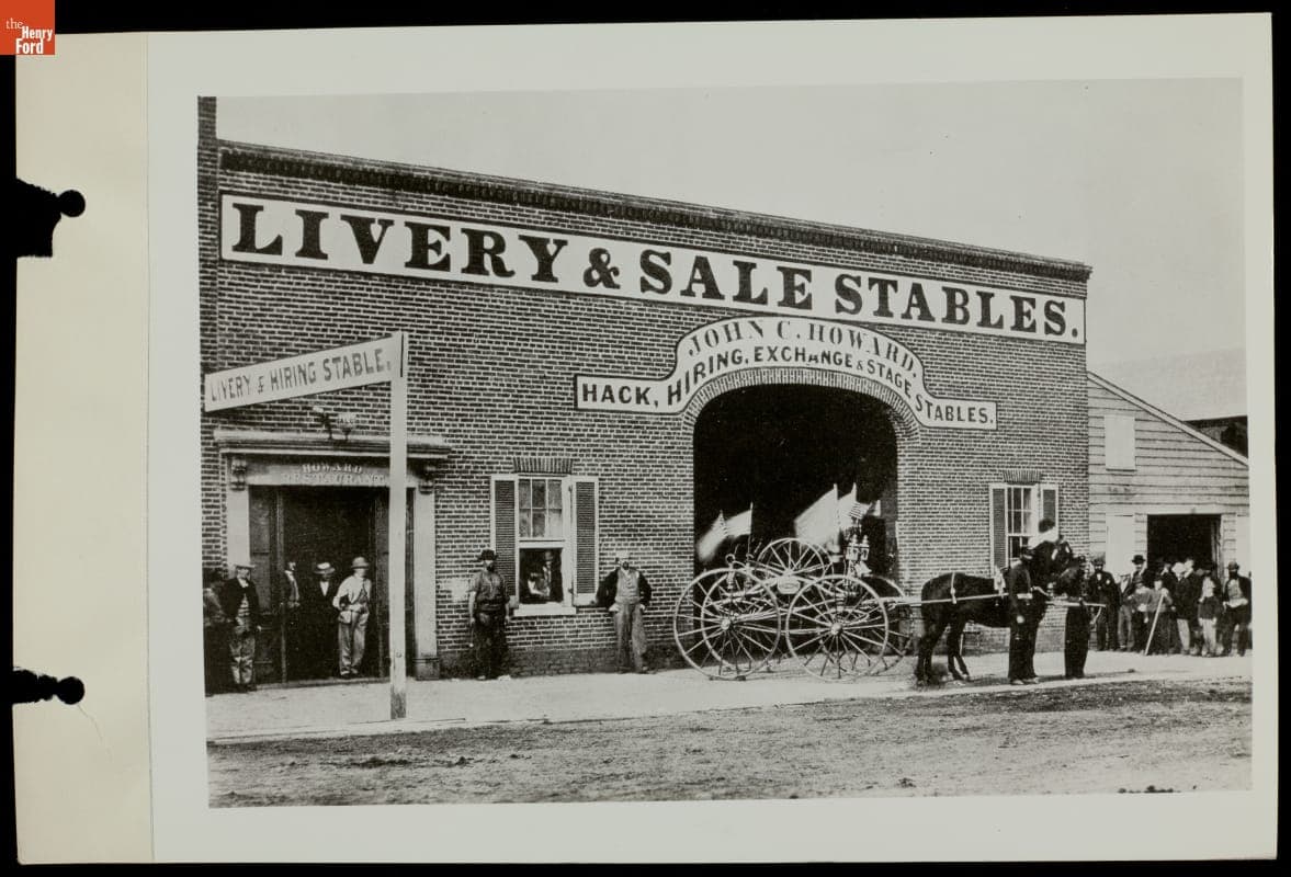 John C. Howard Livery & Sale Stables, Washington, D.C., April 1865
