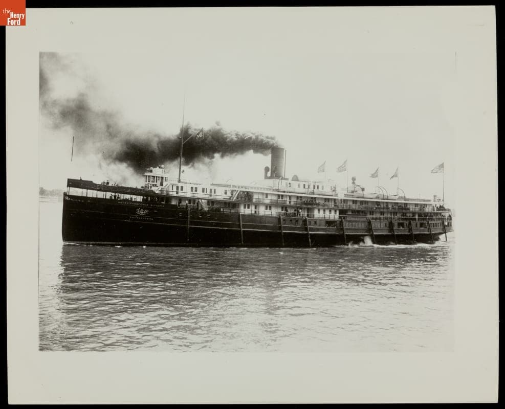 Steamship "Western States" of the Detroit and Cleveland Navigation Company, circa 1901