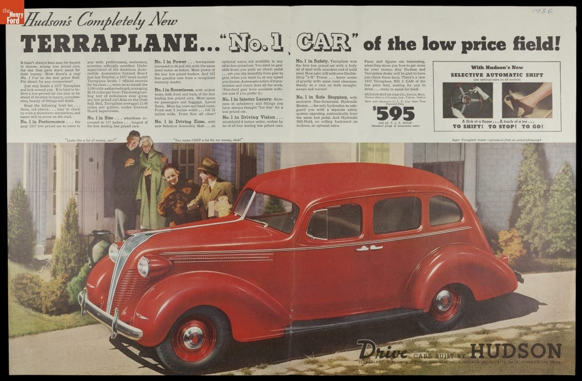 "Completely New Terraplane...No. 1 Car of the Low-Price Field," 1937