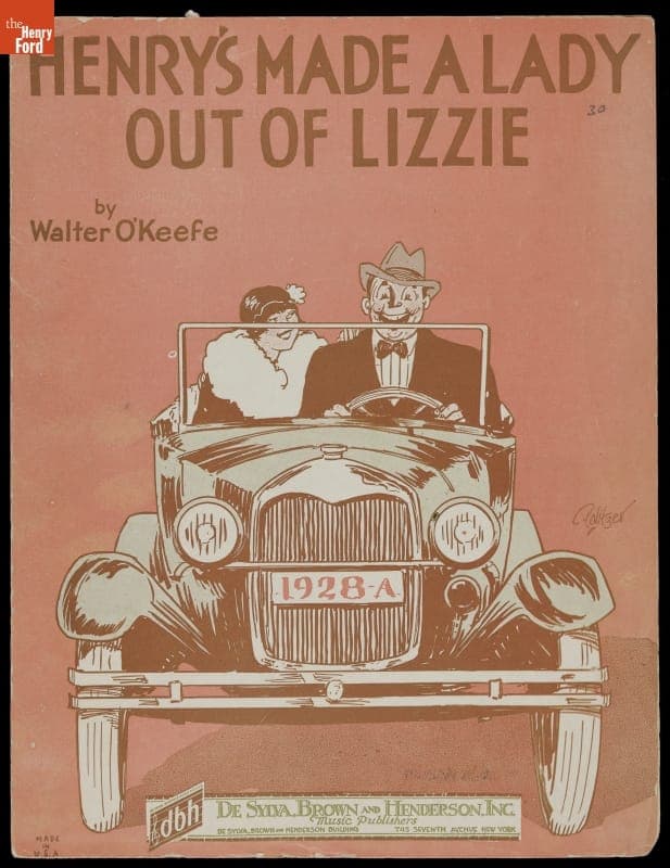 Music Sheet, "Henry's Made a Lady out of Lizzie," 1928