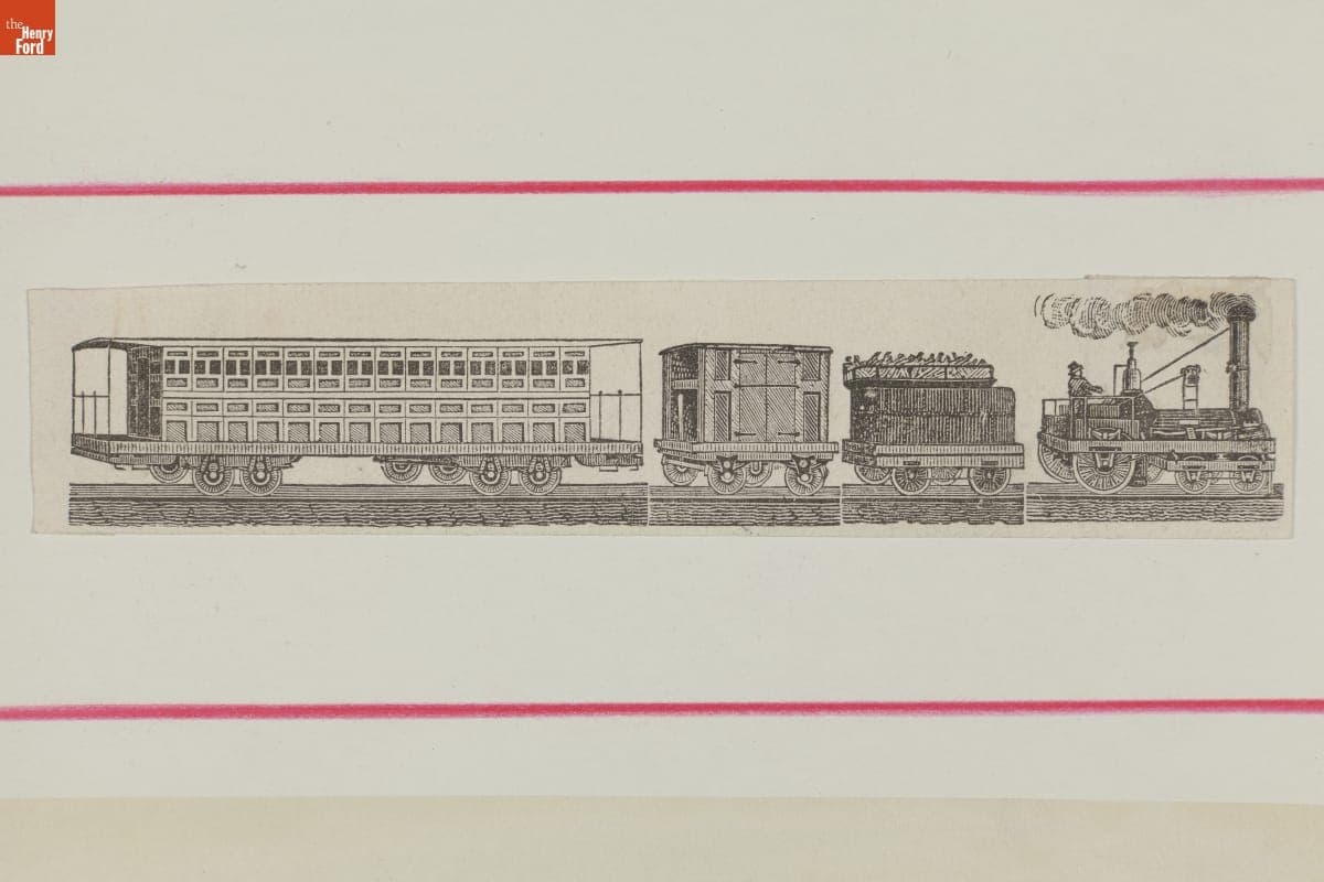 Railroad Passenger Train, circa 1840