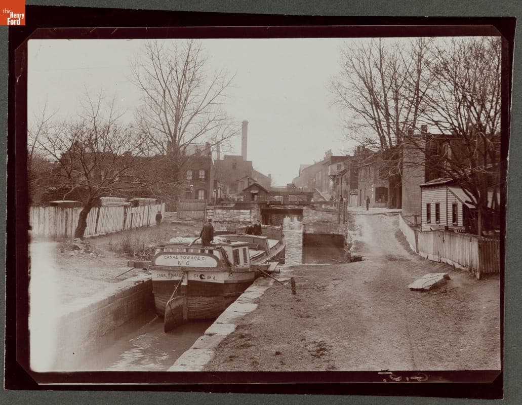 The Lower Locks, Chesapeake and Ohio Canal, Washington D.C., 1910-1920