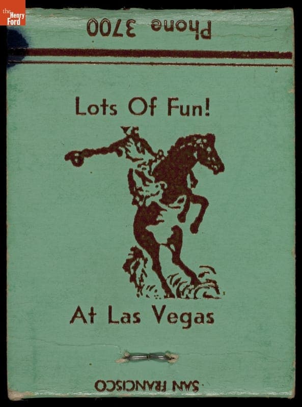 Matchbook Cover, Old West Motel, Las Vegas, Nevada, circa 1950