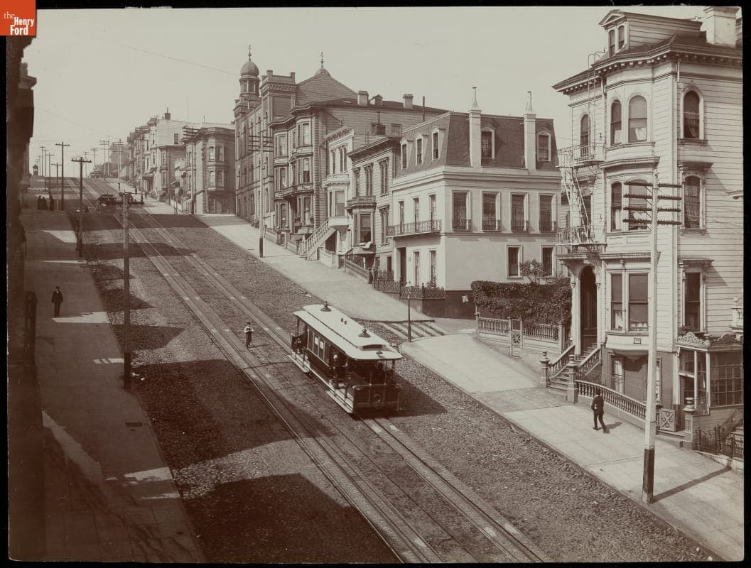 Cable Car on California Street Hill, San Francisco, 1901