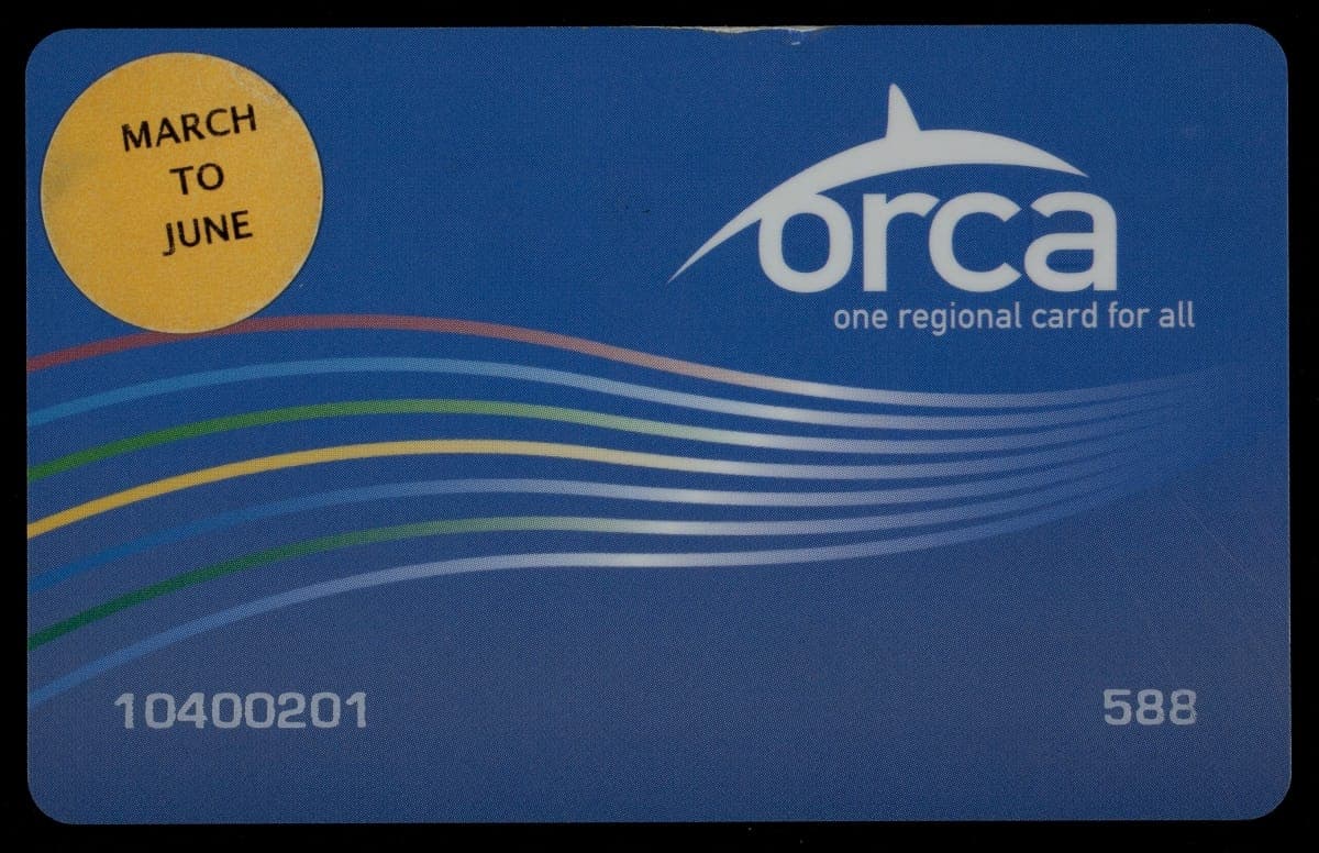Orca Public Transit Card, Concord, California, 2010