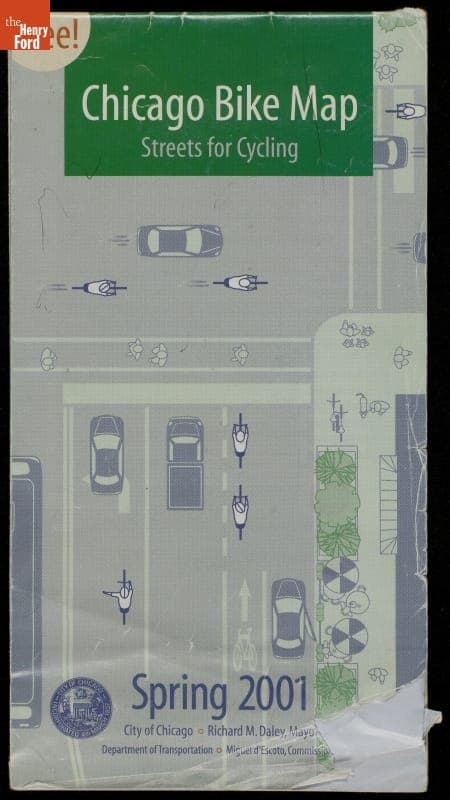 "Chicago Bike Map- Streets for Cycling," Spring, 2001
