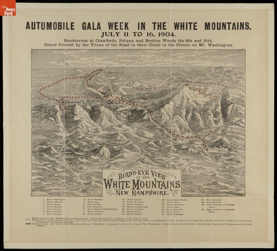 "Automobile Gala Week in the White Mountains," 1904