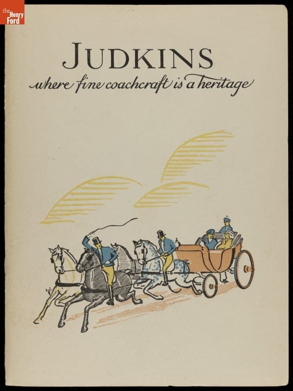 Book, "Judkins, Where Fine Coachcraft is a Heritage," circa 1923