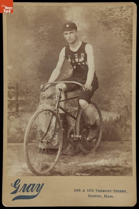 Bicycle Racer Timothy L. Connolly, with Medals, circa 1892