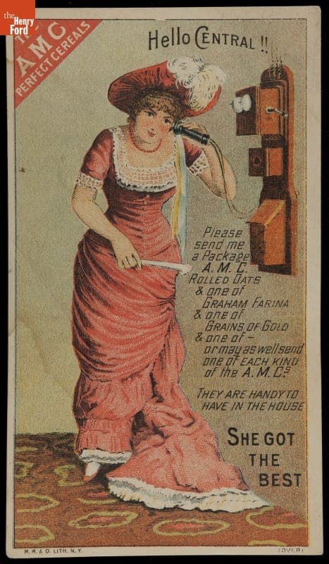 Trade Card for A.M.C. Perfect Cereals, Akron Milling Company, 1885-1895