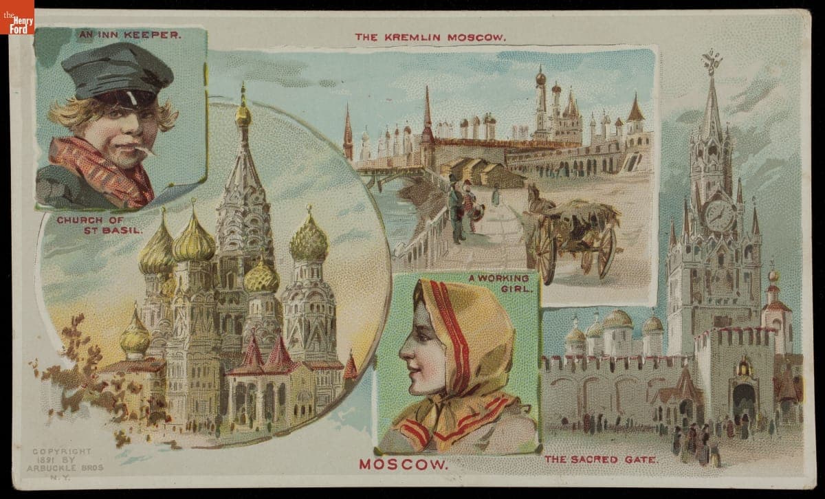 Trade Card for Ariosa Coffee, Arbuckle Bros., "Moscow," 1891