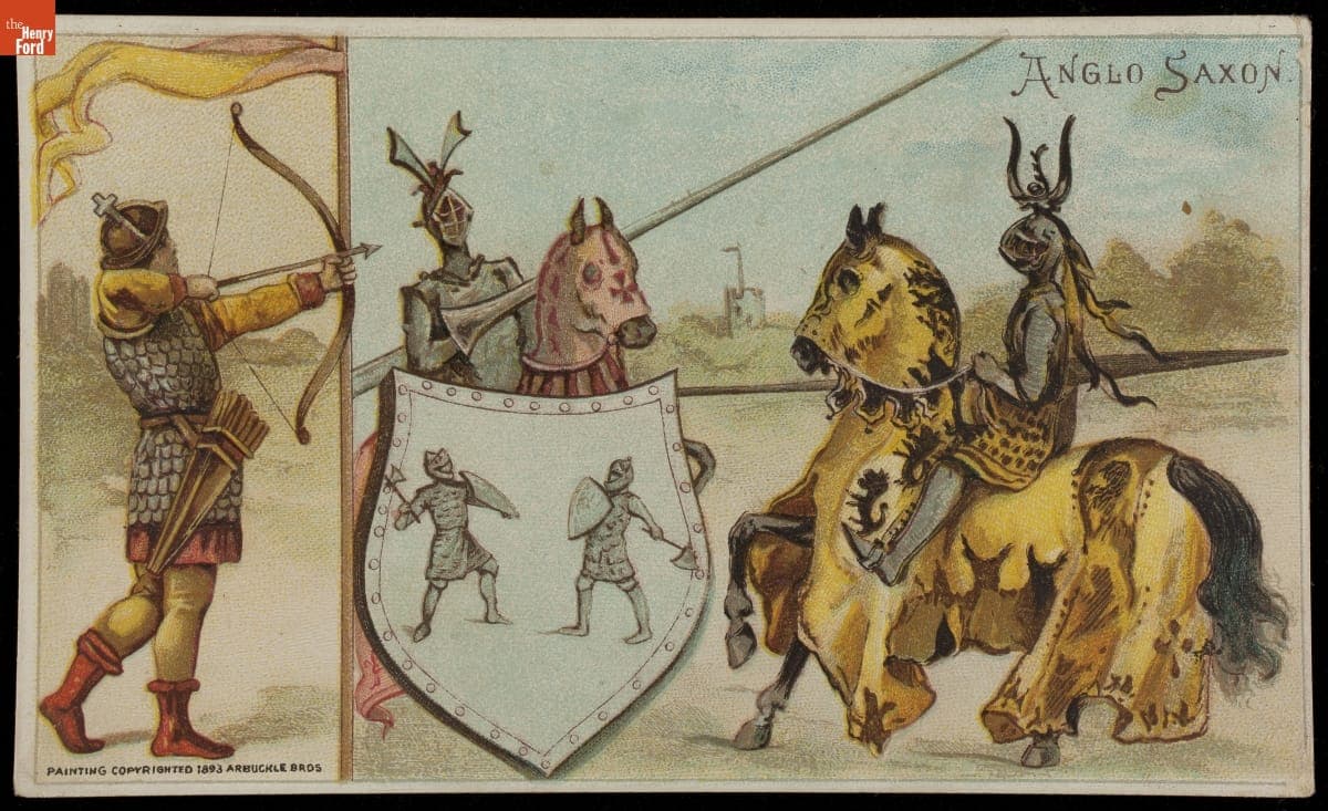 Trade Card for Ariosa Coffee, Arbuckle Bros., "Anglo Saxon," 1893