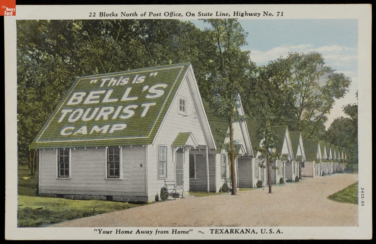 Bell's Tourist Camp, Texarkana, Arkansas, circa 1935