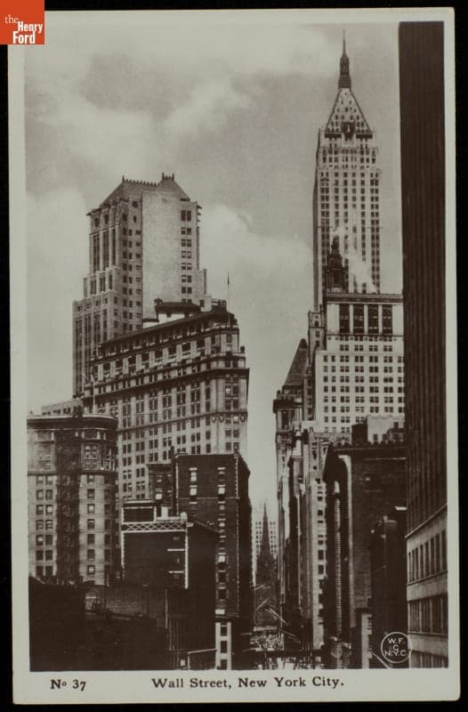 "Wall Street, New York City," circa 1935