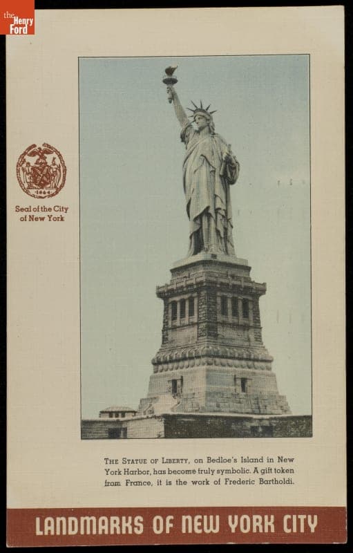 "Landmarks of New York City: the Statue of Liberty," 1942