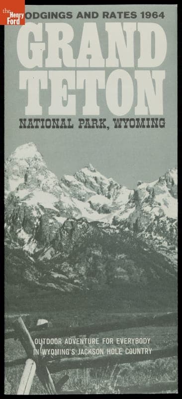 Lodgings and Rates, Grand Teton National Park, Wyoming, 1964