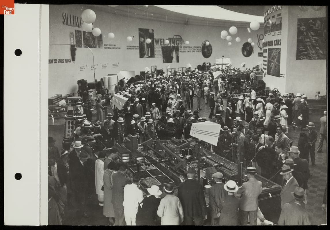 Inside the Ford Building, California Pacific International Exposition, San Diego, 1935