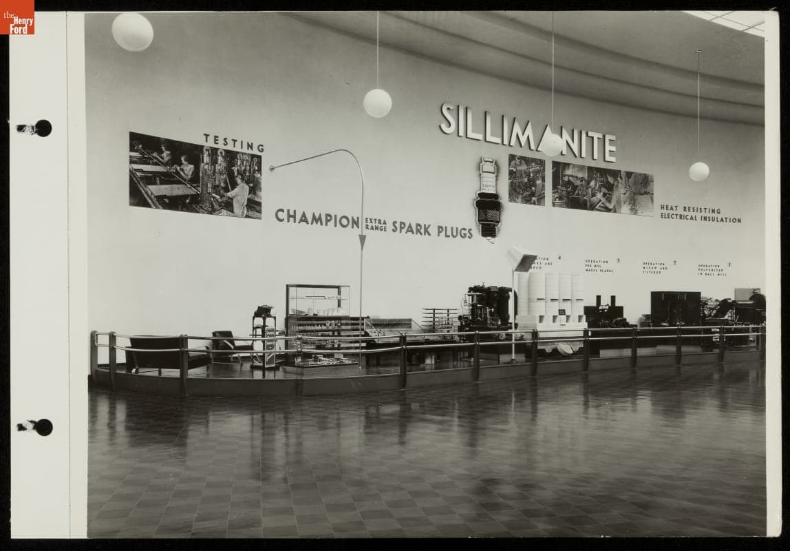 Exhibit Area inside Ford Building, California Pacific International Exposition, San Diego, 1935