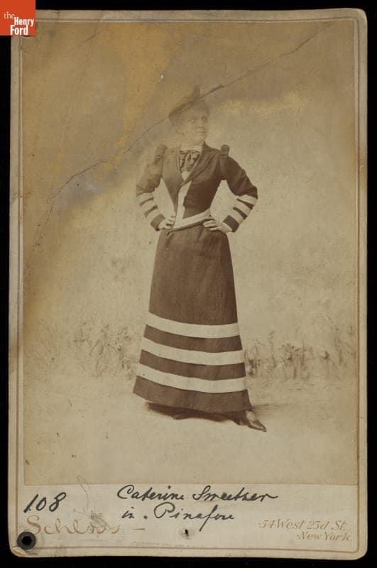 Actress Appearing in the Musical, "H.M.S. Pinafore," circa 1880