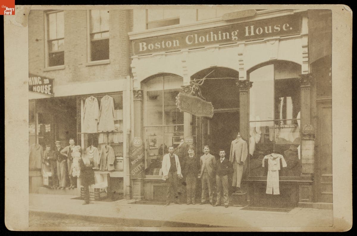 Boston Clothing House, circa 1885