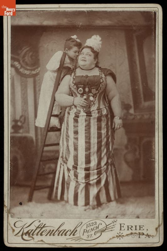 Two Circus Performers, circa 1890