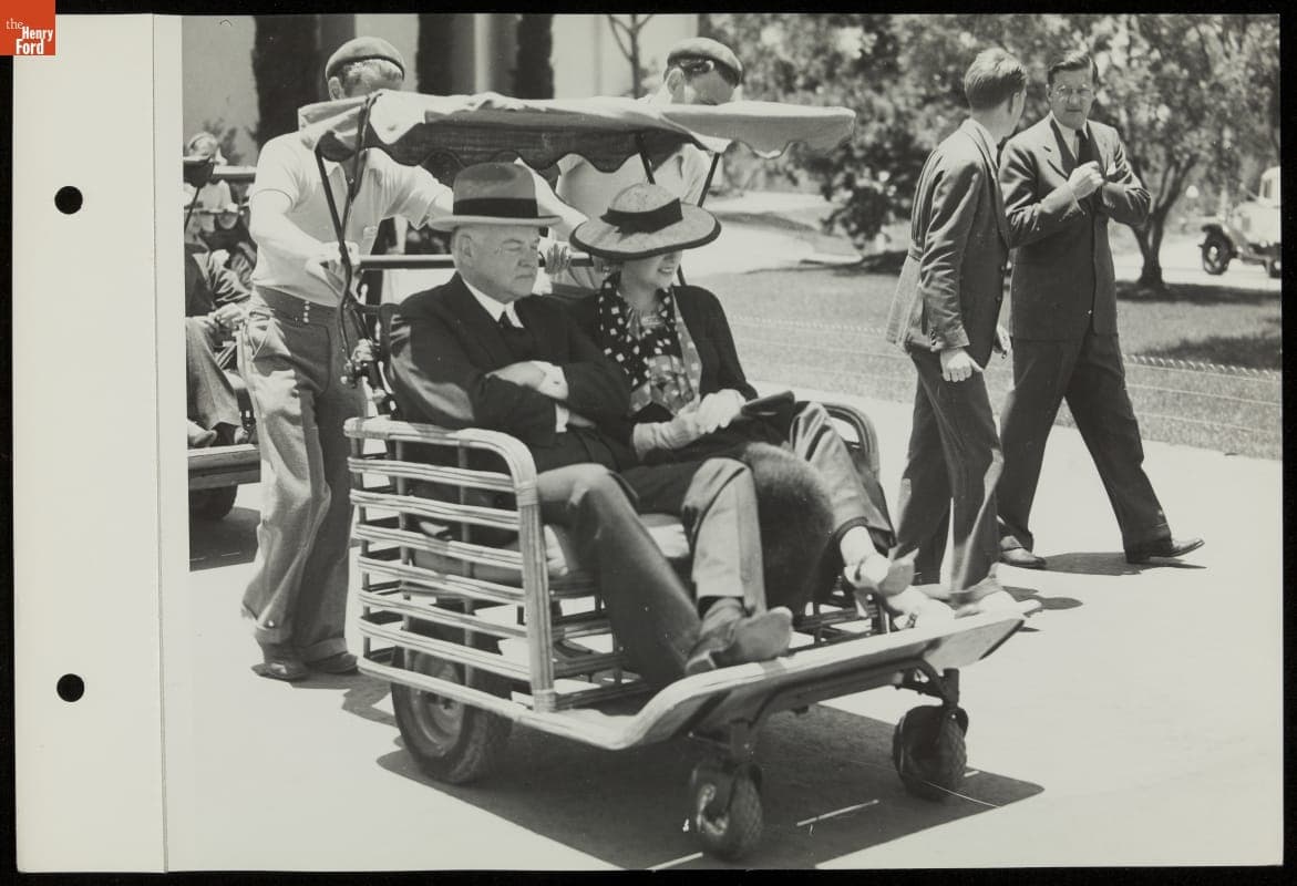 President and Mrs. Herbert Hoover at the California Pacific International Exposition, San Diego, 1935