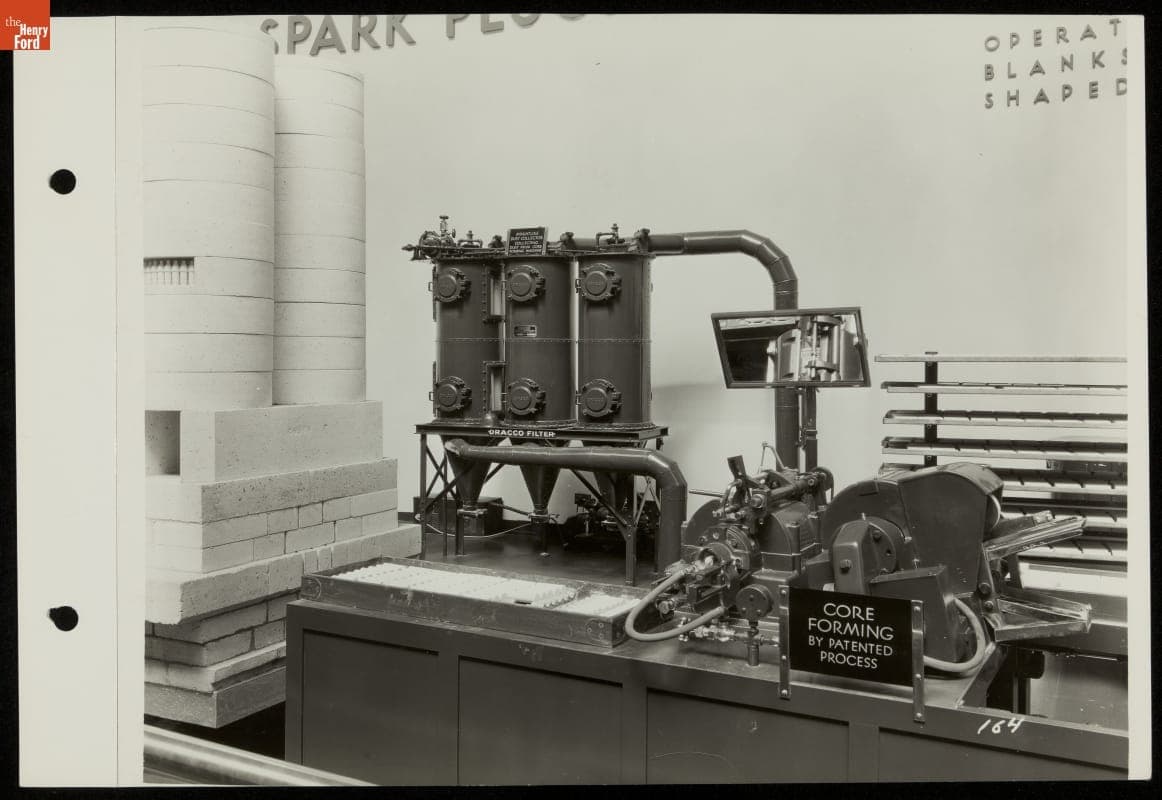 Spark Plug Manufacturing Exhibit, Ford Building, California Pacific International Exposition, San Diego, 1935