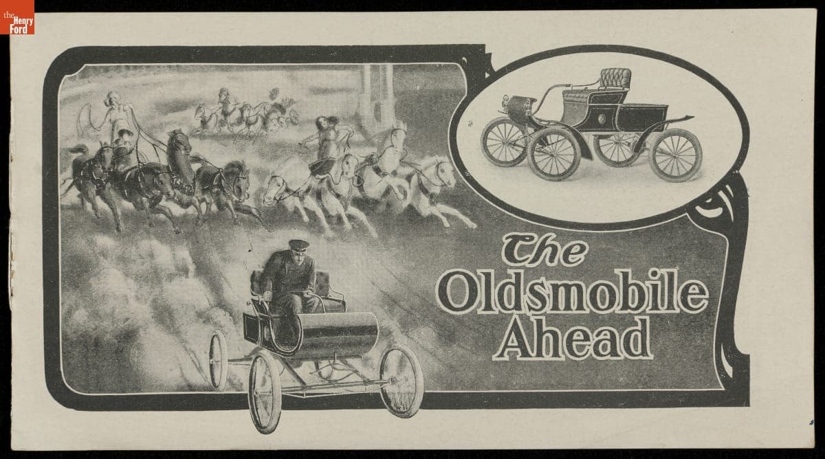 Sales Brochure for the 1903 Oldsmobile, Olds Motor Works, "The Oldsmobile Ahead"