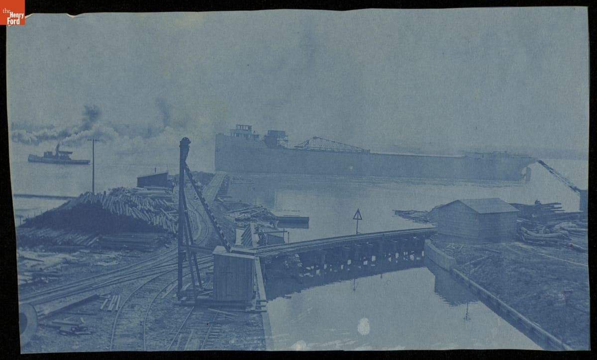 Calcite Quarry near Rogers City, Michigan, circa 1912