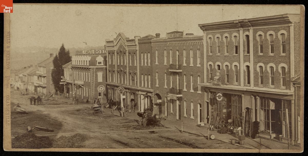 Street Scene, Orangeville, Canada, circa 1870