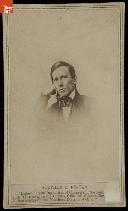 Composer Stephen C. Foster, circa 1855