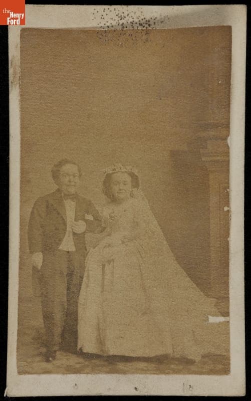 Wedding Portrait of General Tom Thumb and Lavinia Warren, 1863