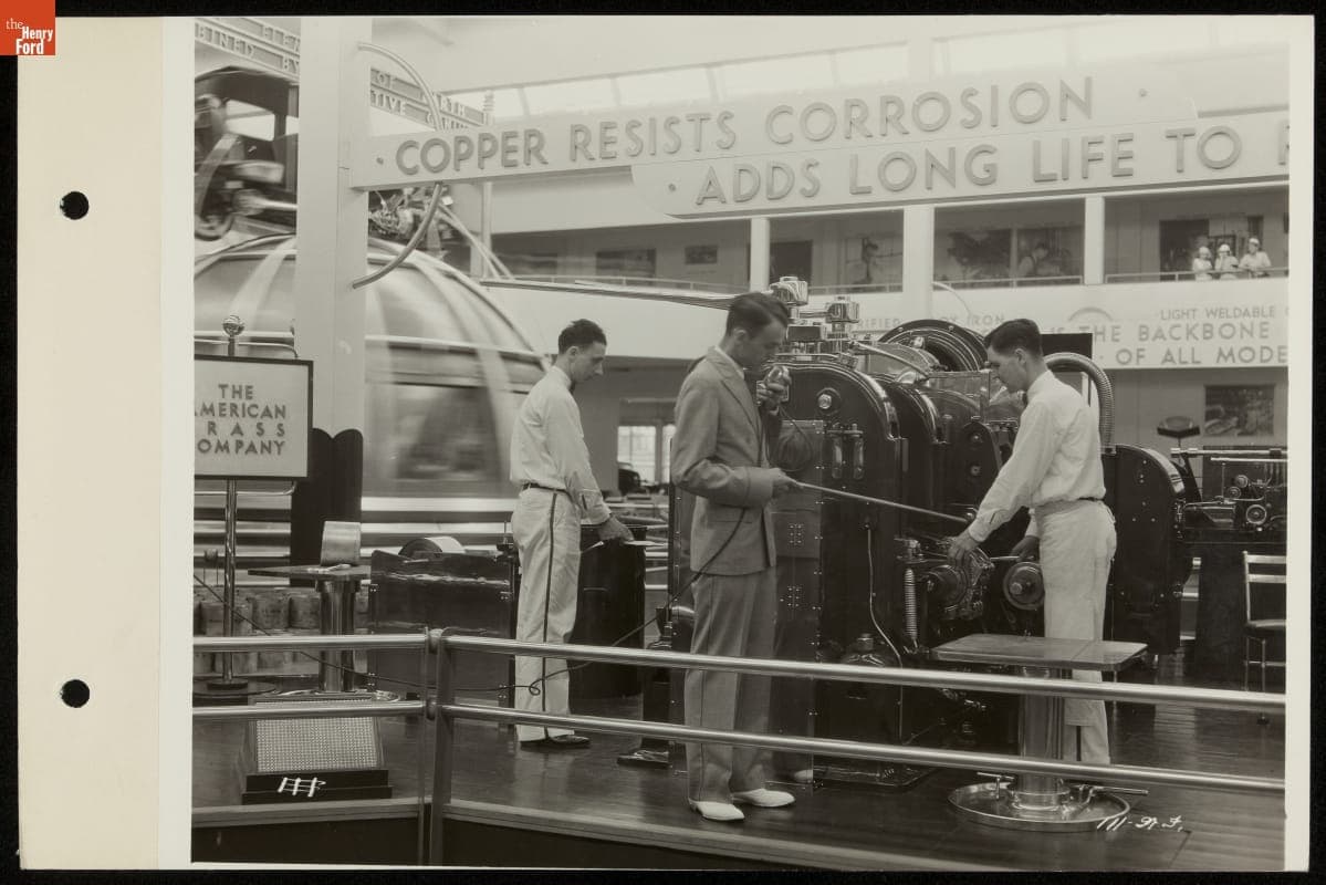 American Brass Company Demonstration, Ford Exhibition Building, Century of Progress International Exposition, Chicago, 1934